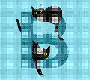 image of Letter B Black Cats