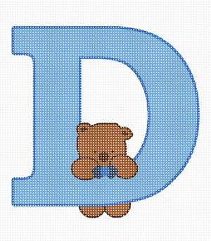 image of Letter D Teddy Blues