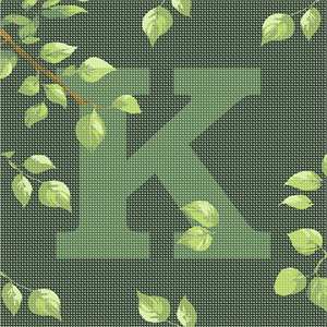 image of Letter K Leaves