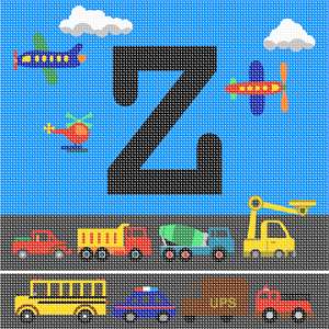 image of Letter Z Busy City