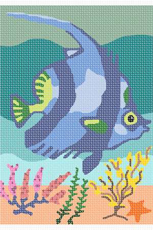 Fish 1 cross stitch pattern